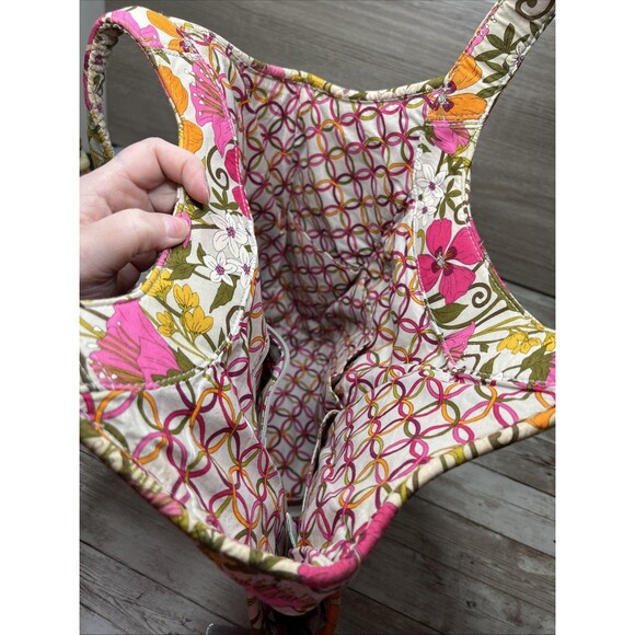Vera Bradley Tea Garden Large Tote Purse  w/Matching Wallet / RETIRED Print - Picture 5 of 16
